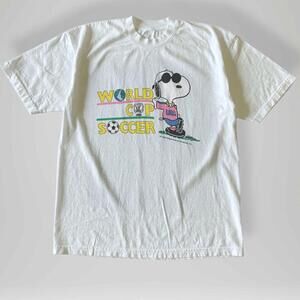 Style Snoopy World Cup Soccer Usa T Shirt Peanuts Cartoon Graphic Tee